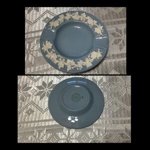 Wedgwood Small Ashtray Embossed Queen’s Ware Glazed Jasperware
